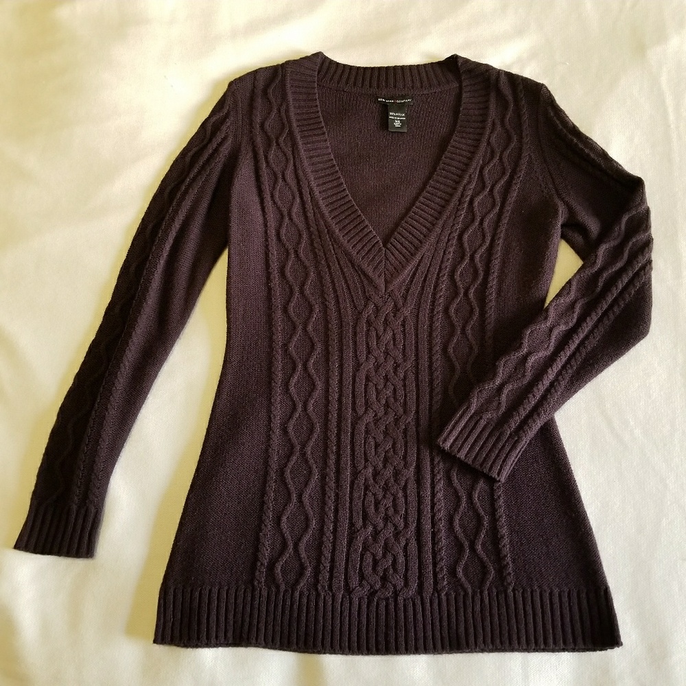 New York & Company Plum Sweater, Size XS - Picture 1 of 3